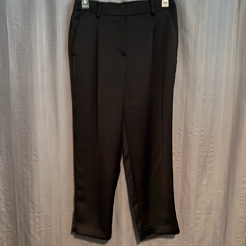 LOFT Black Trousers with Straight Leg Design